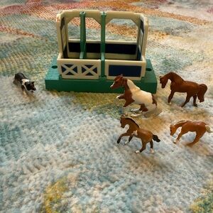 Vintage Breyer Horse Mini Playset with Stable